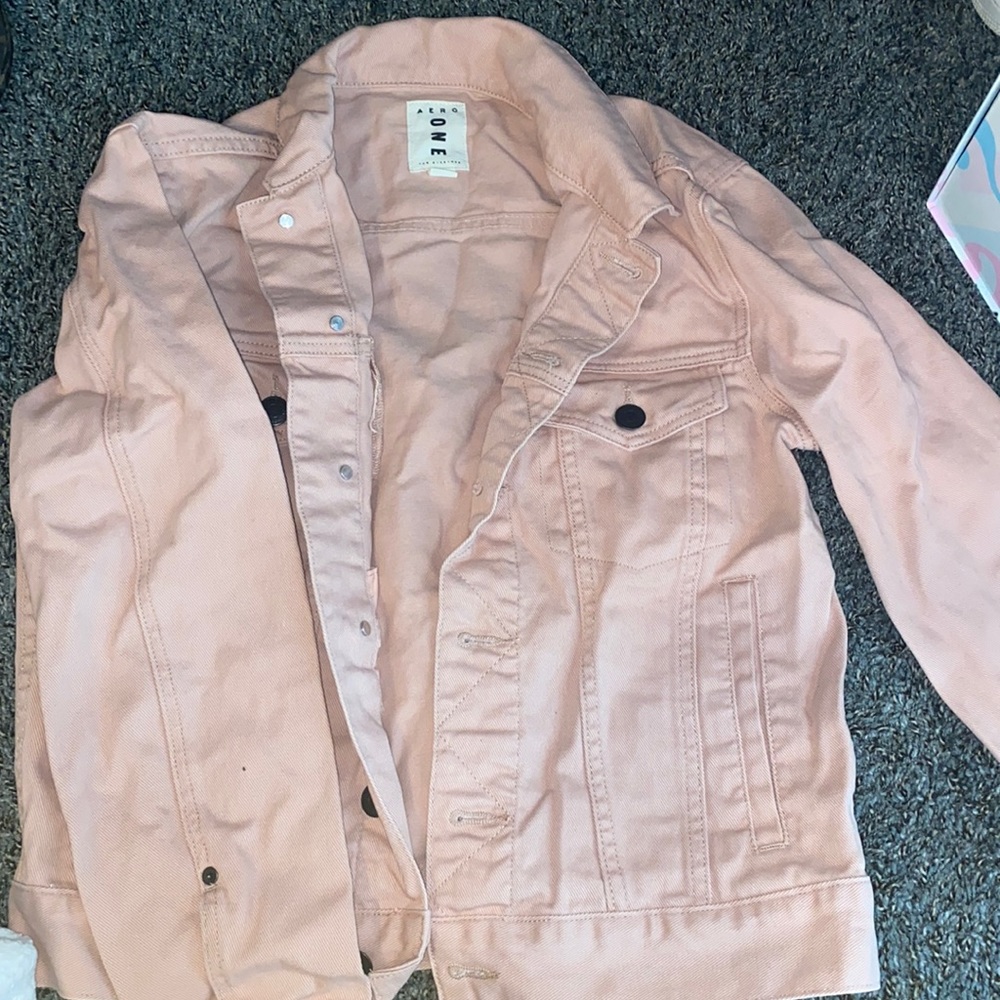 Pink jean jacket